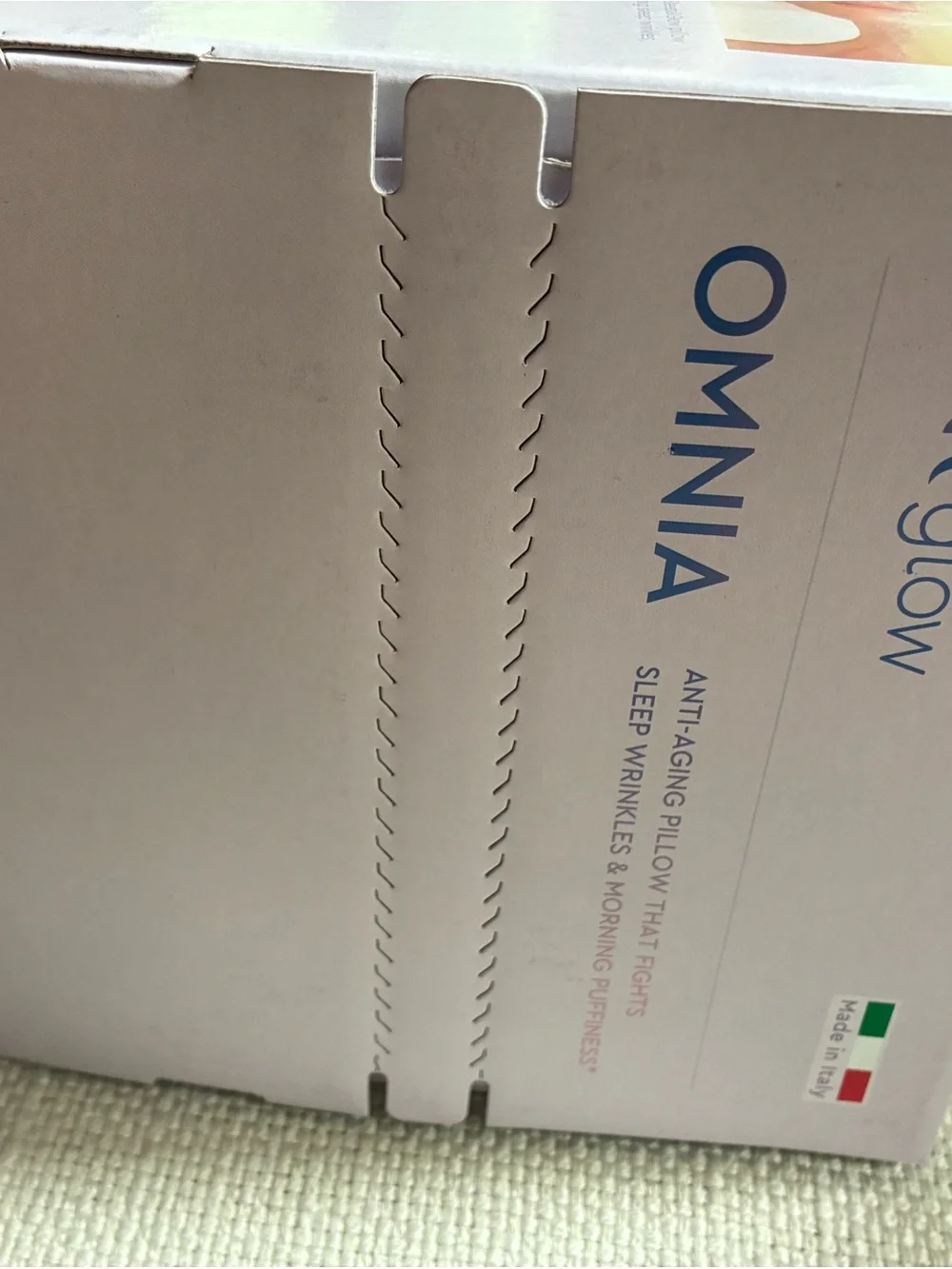 Omnia Sleep & Glow Anti-Aging Pillow in White- Authentic and Brand New In Box